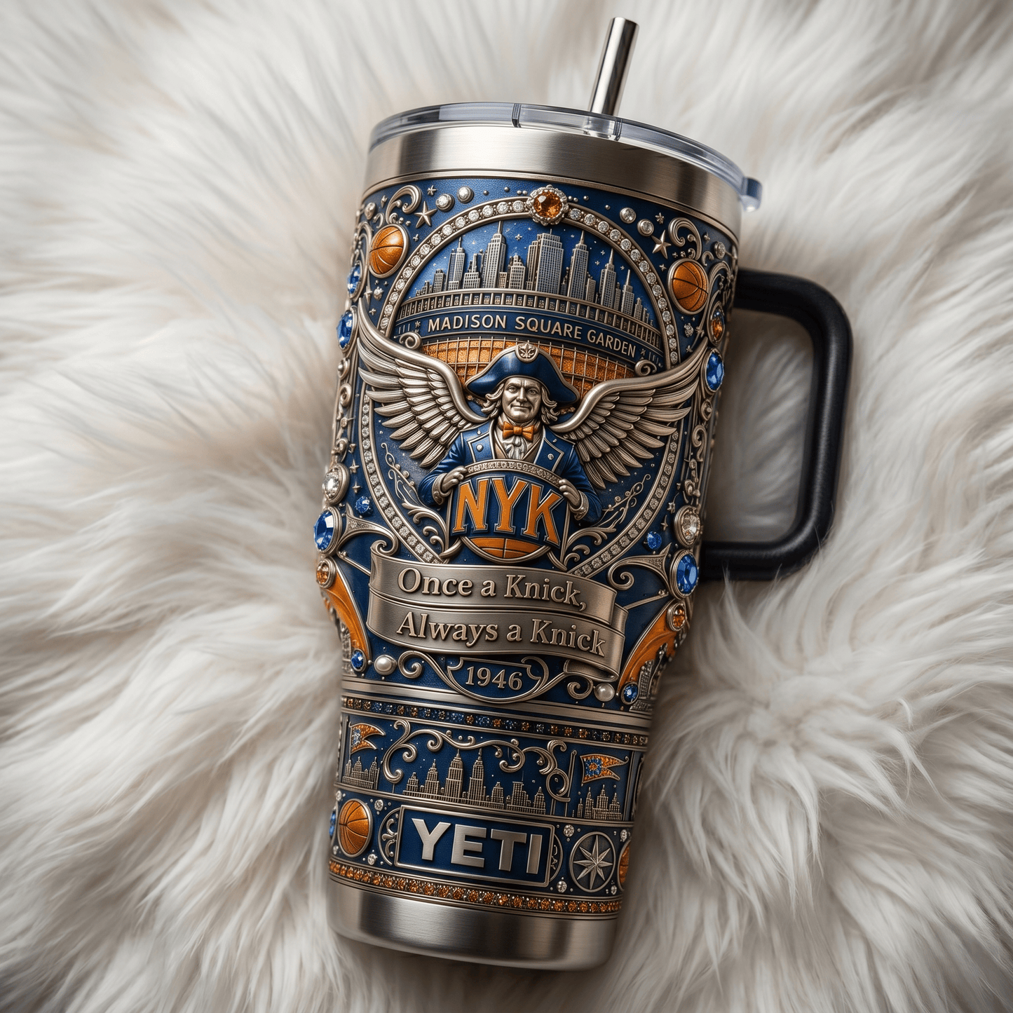 Premium NYK 40oz Tumbler With Handle TNSM