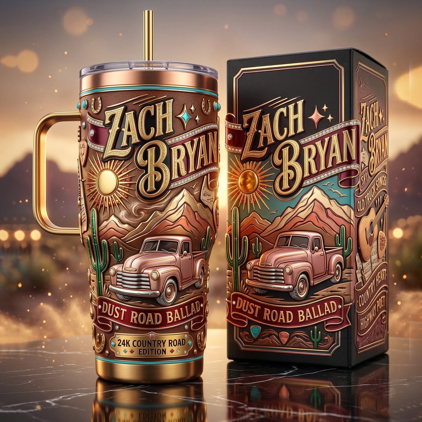 ZBR Premium 40oz Tumbler With Handle HTTT
