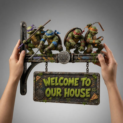TMNT Premium Welcome Sign TNSM