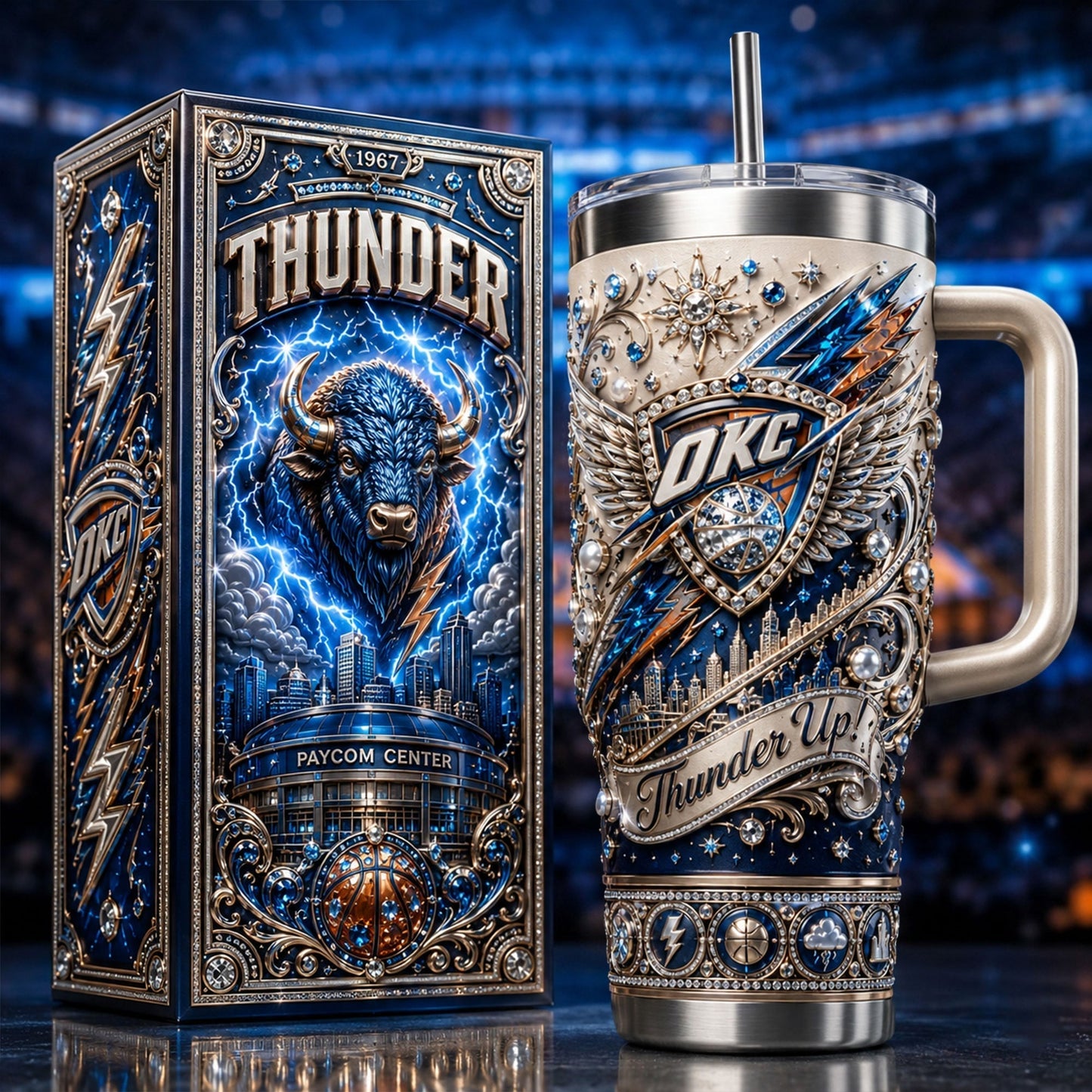 Premium OCT 40oz Tumbler With Handle TNSM
