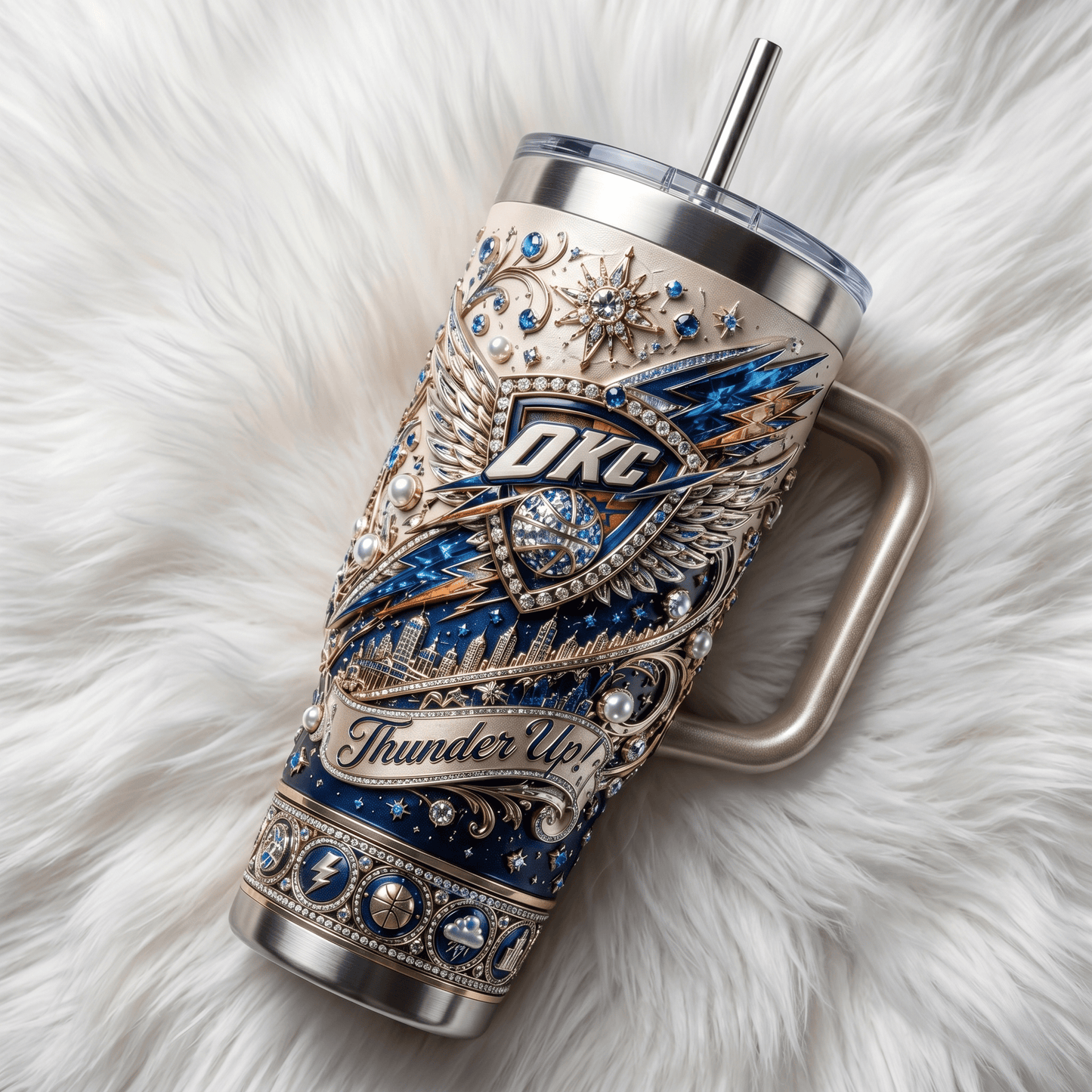 Premium OCT 40oz Tumbler With Handle TNSM