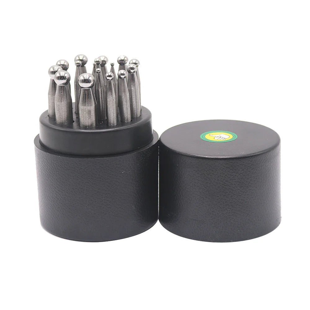 PHYHOO High quality Round Head Punching Dirll Gold Silver Copper Bells Jewelry Making Tools