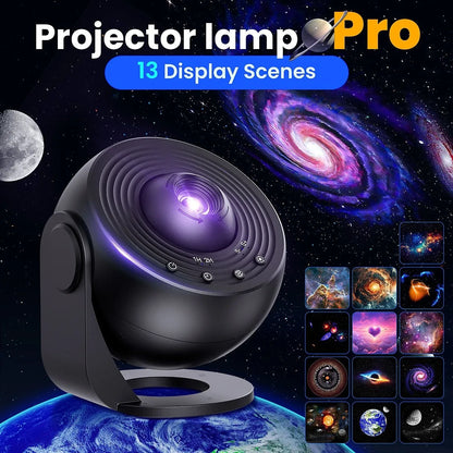 Pro Night Light Galaxy Projector Starry Sky Projector 360° Rotate Planetarium Lamp For Kids Bedroom Valentines Day Wedding Deco