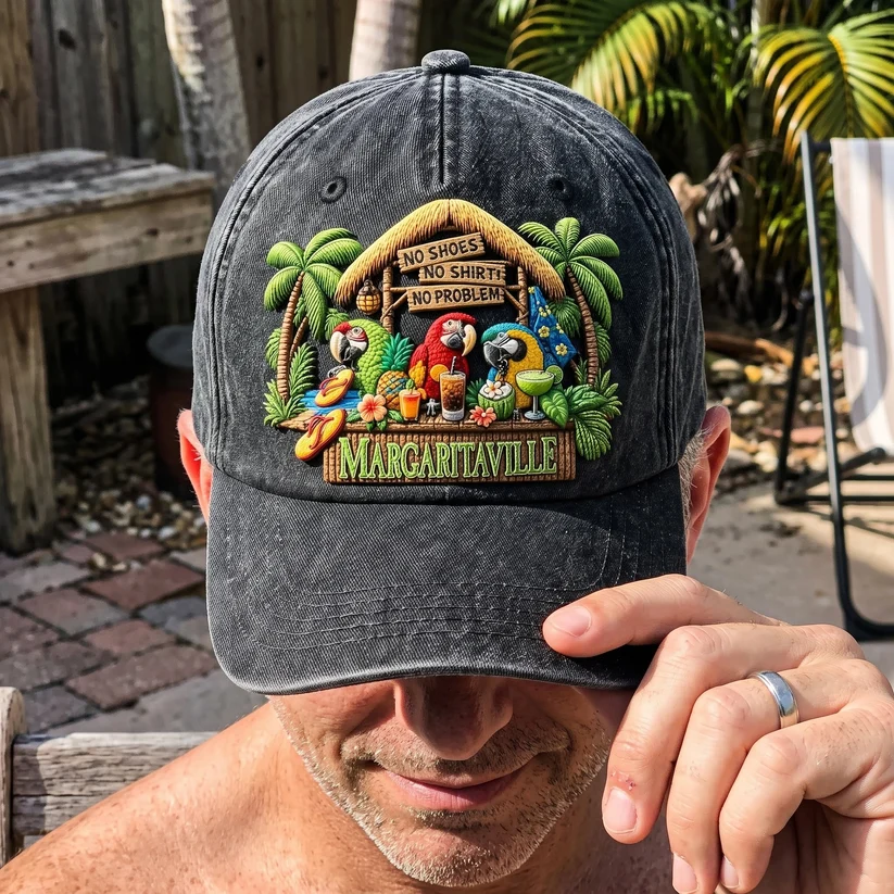 JBU Tropical Island Distressed Cap