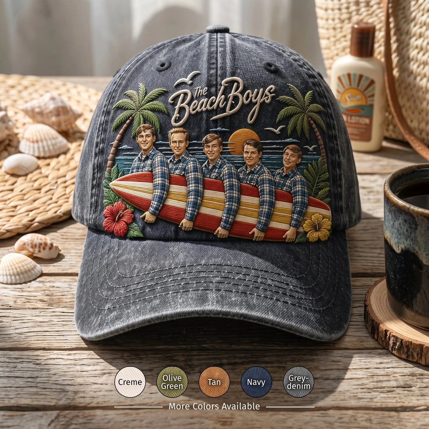 TBB Coastal Surf Distressed Denim Cap