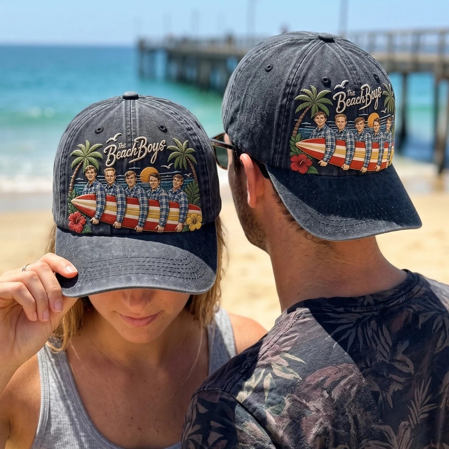 TBB Coastal Surf Distressed Denim Cap
