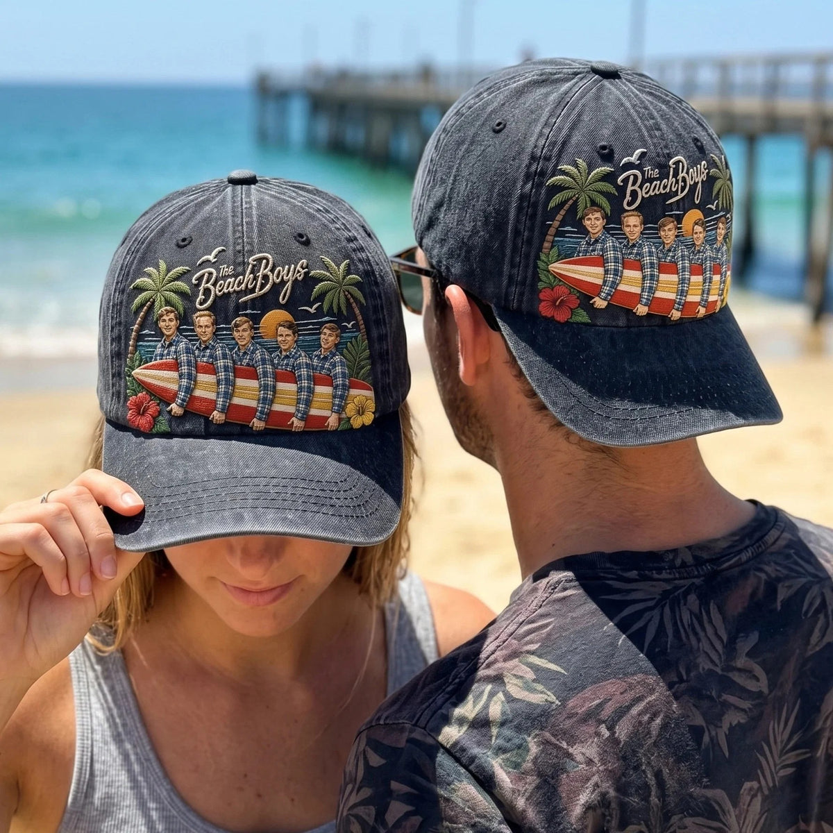 TBB Coastal Surf Distressed Denim Cap